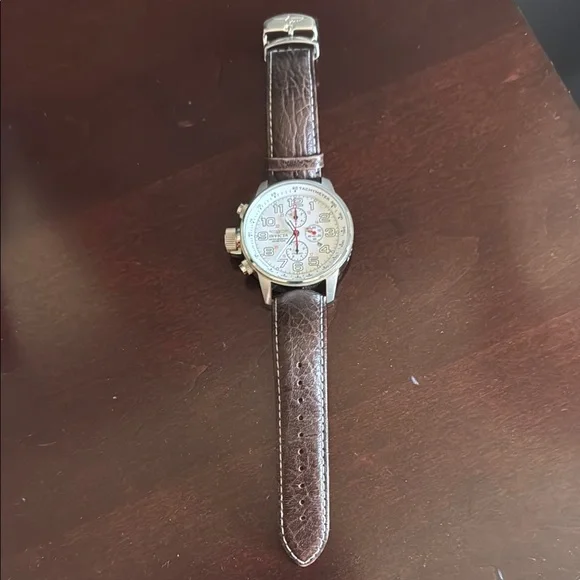 Invicta Men's Brown Leather Strap Watch